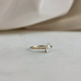Oval Cluster Lab Grown Diamond Engagement Ring