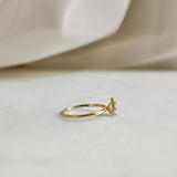 Oval Cluster Lab Grown Diamond Engagement Ring