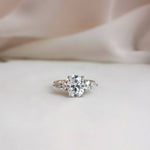 Oval Three Stone Lab Grown Diamond Engagement Ring