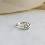 Round Solitaire Lab Grown Diamond Engagement Ring