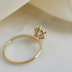 Round Solitaire Lab Grown Diamond Engagement Ring