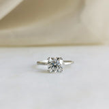 Cushion Solitaire Lab Grown Diamond Engagement Ring