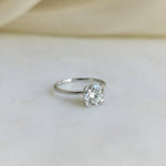 Cushion Solitaire Lab Grown Diamond Engagement Ring