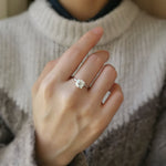 Cushion Solitaire Lab Grown Diamond Engagement Ring
