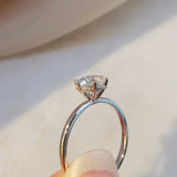 Round Hidden Halo Lab Grown Diamond Engagement Ring