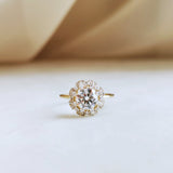 Round Halo Lab Grown Diamond Engagement Ring