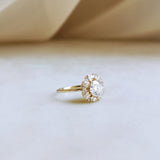 Round Halo Lab Grown Diamond Engagement Ring