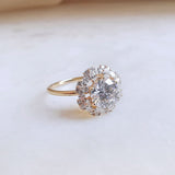 Round Halo Lab Grown Diamond Engagement Ring