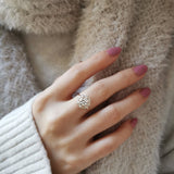 Round Halo Lab Grown Diamond Engagement Ring