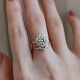 Round Halo Lab Grown Diamond Engagement Ring