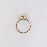 Round Three Stone Lab Grown Diamond Engagement Ring