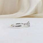 Round Pave Lab Grown Diamond Engagement Ring
