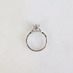 Round Pave Lab Grown Diamond Engagement Ring
