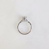 Round Pave Lab Grown Diamond Engagement Ring