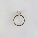 Round Hidden Halo Lab Grown Diamond Engagement Ring