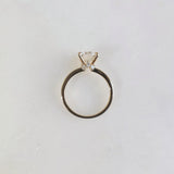 Round Hidden Halo Lab Grown Diamond Engagement Ring