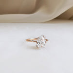 Oval Cluster Lab Grown Diamond Engagement Ring