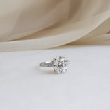 Oval Pave Lab Grown Diamond Engagement Ring