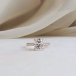 Oval Pave Lab Grown Diamond Engagement Ring