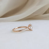 Oval Pave Lab Grown Diamond Engagement Ring