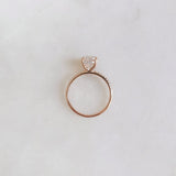 Oval Pave Lab Grown Diamond Engagement Ring