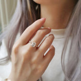 Oval Pave Lab Grown Diamond Engagement Ring
