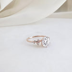 Round Cluster Lab Grown Diamond Engagement Ring