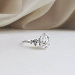 Round Cluster Lab Grown Diamond Engagement Ring