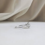 Round Cluster Lab Grown Diamond Engagement Ring