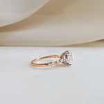 Oval Pave Lab Grown Diamond Engagement Ring