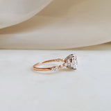 Oval Pave Lab Grown Diamond Engagement Ring