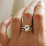 Oval Pave Lab Grown Diamond Engagement Ring