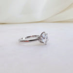 Round Solitaire Lab Grown Diamond Engagement Ring
