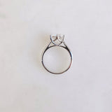 Round Solitaire Lab Grown Diamond Engagement Ring