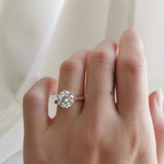 Round Solitaire Lab Grown Diamond Engagement Ring