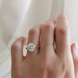 Round Solitaire Lab Grown Diamond Engagement Ring