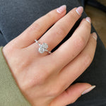 2.01 CT Oval Cut Pave CVD F/VS1 Diamond Engagement Ring 6