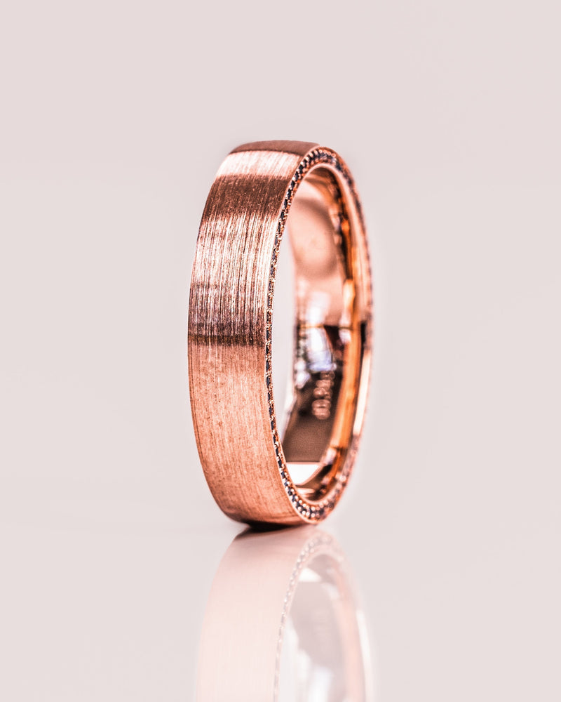 
                  
                    Classic Brushed-Finish Rose Gold Men's Band 2
                  
                