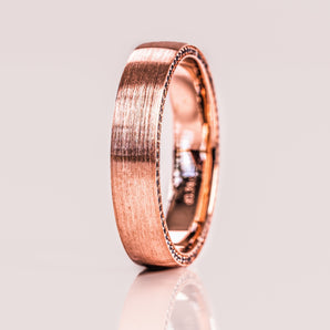 Classic Brushed-Finish Rose Gold Men's Band 2