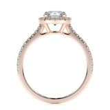 1.0 CT Round Halo CVD E/VS2 Diamond Engagement Ring 13