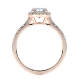 1.0 CT Round Halo CVD E/VS2 Diamond Engagement Ring 13