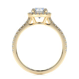 1.0 CT Round Halo CVD E/VS2 Diamond Engagement Ring 8