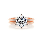 1.0 CT Round Solitaire CVD F/VS Diamond Bridal Ring Set 11
