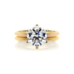 1.0 CT Round Solitaire CVD F/VS Diamond Bridal Ring Set 6
