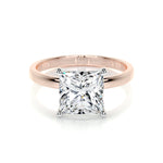 3.0 CT Princess Solitaire CVD F/VS2 Diamond Engagement Ring 13
