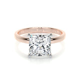 3.0 CT Princess Solitaire CVD F/VS2 Diamond Engagement Ring 31