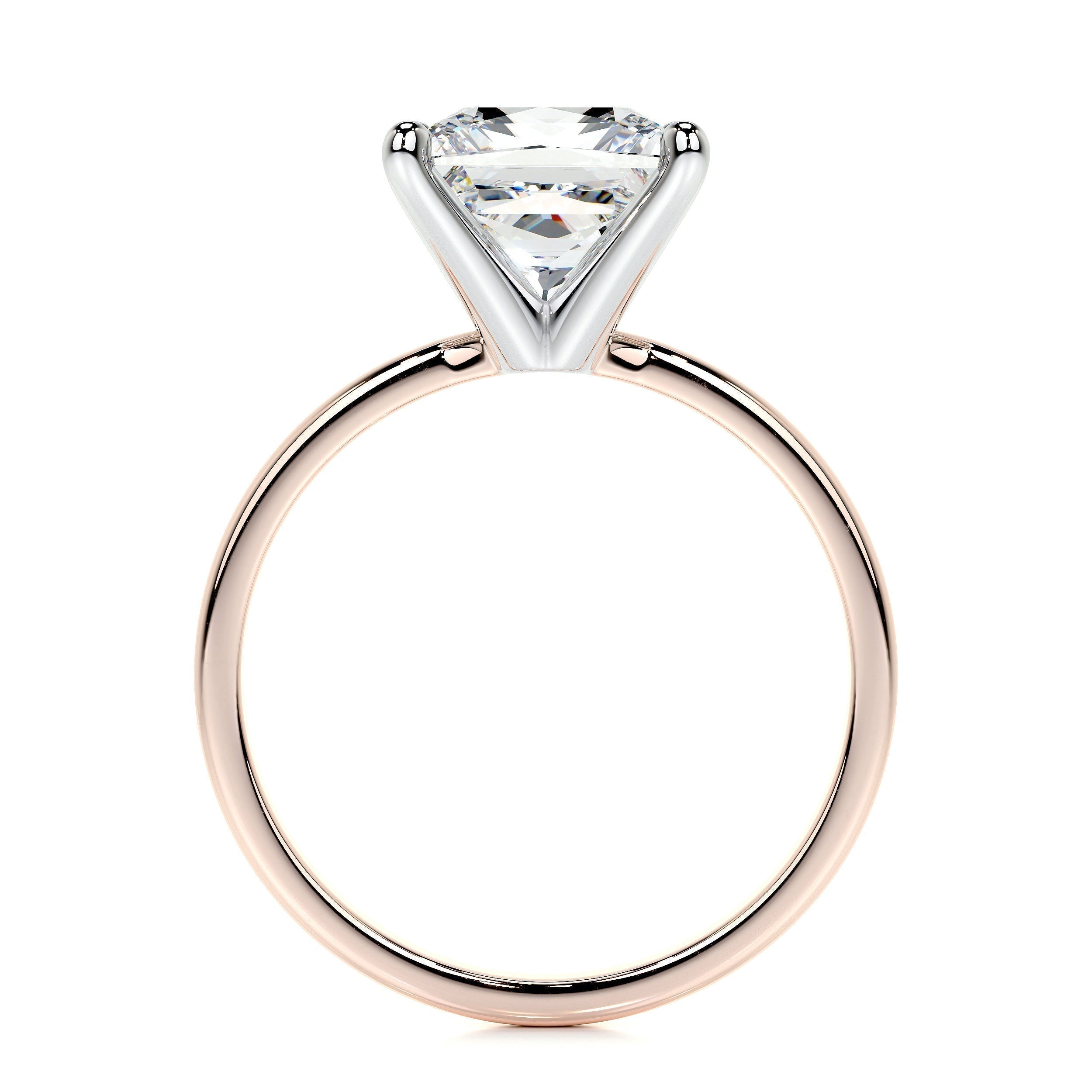 3.0 CT Princess Solitaire CVD F/VS2 Diamond Engagement Ring 32