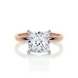 3.0 CT Princess Solitaire CVD F/VS2 Diamond Engagement Ring 23