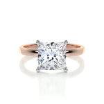 3.0 CT Princess Solitaire CVD F/VS2 Diamond Engagement Ring 27