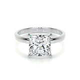 3.0 CT Princess Solitaire CVD F/VS2 Diamond Engagement Ring 10